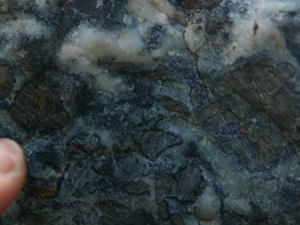 Bloc de schiste bleu vers Moline